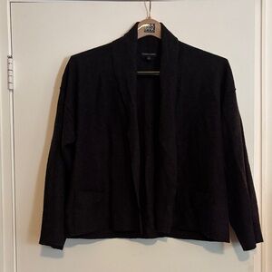 Eileen Fisher Charcoal Open Front Sweater